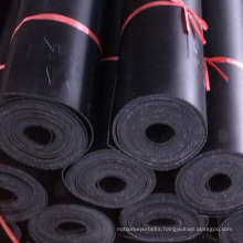 smooth texture surface textile insertion rubber sheet with 2ply cloth